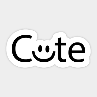 Cute being cute artistic design Sticker